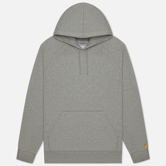 Мужская толстовка Carhartt WIP Chase 13 Oz Hooded Grey Heather/Gold