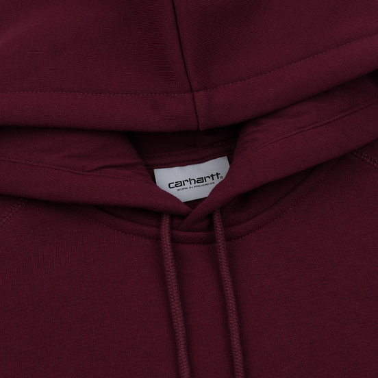 Мужская толстовка Carhartt WIP Chase 13 Oz Hooded Merlot/Gold