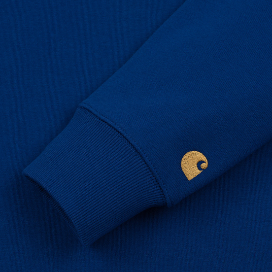 Мужская толстовка Carhartt WIP Chase 13 Oz Thunder Blue/Gold