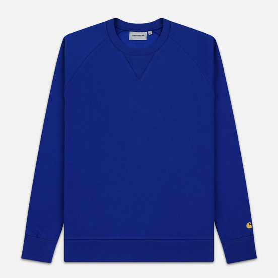 Мужская толстовка Carhartt WIP Chase 13 Oz Thunder Blue/Gold