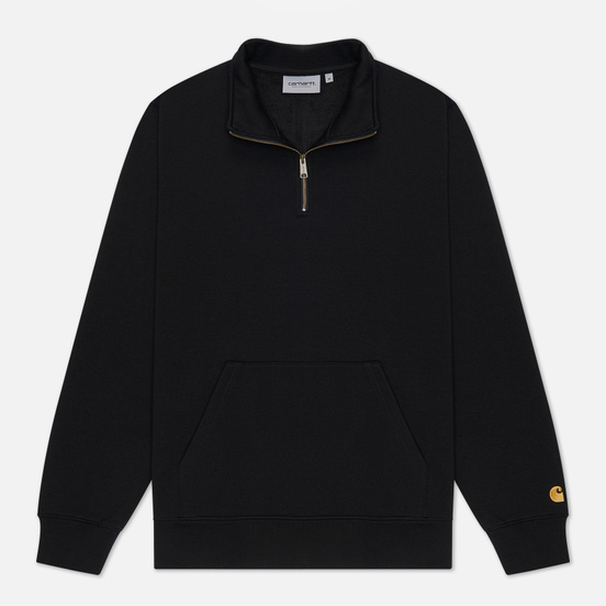 Мужская толстовка Carhartt WIP Chase Neck Zip 13 Oz Black/Gold