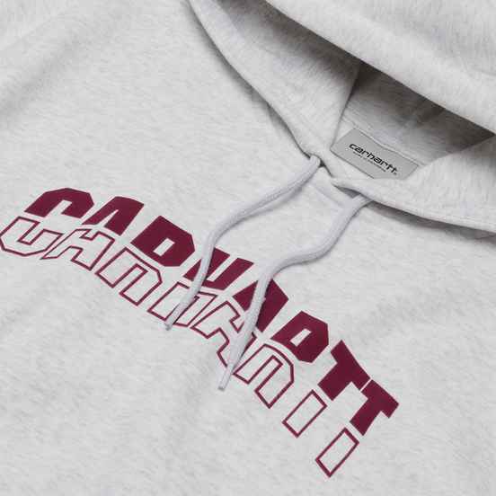 Мужская толстовка Carhartt WIP District Hooded 13 Oz Ash Heather/Shiraz