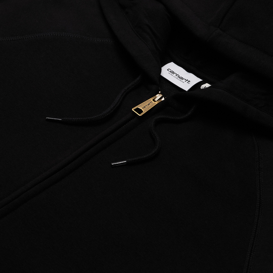 Мужская толстовка Carhartt WIP Chase 13 Oz Full-Zip Hoodie Black/Gold
