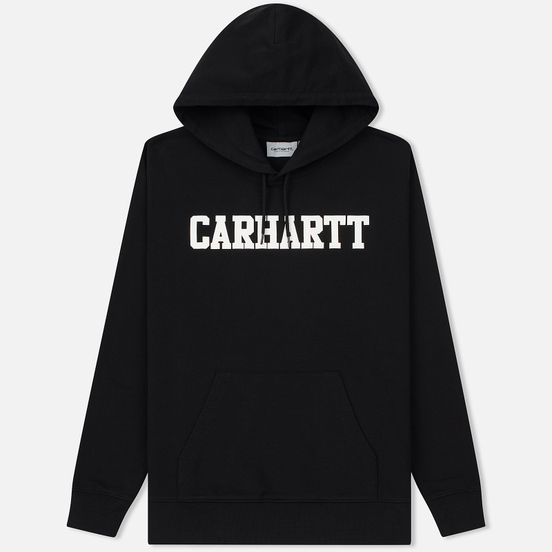 Мужская толстовка Carhartt WIP Hooded College 9.4 Oz Black/White