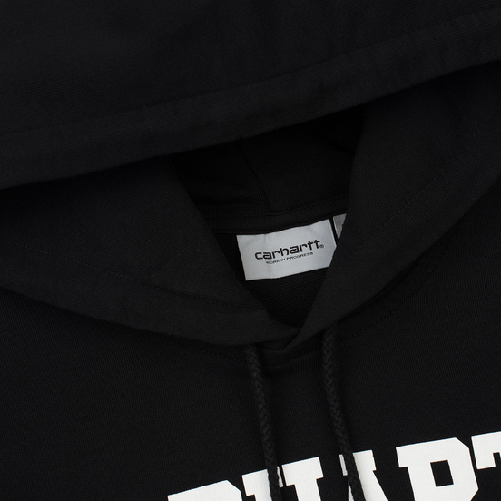 Мужская толстовка Carhartt WIP Hooded College 9.4 Oz Black/White