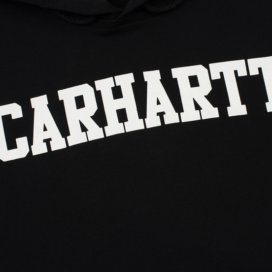 Мужская толстовка Carhartt WIP Hooded College 9.4 Oz Black/White