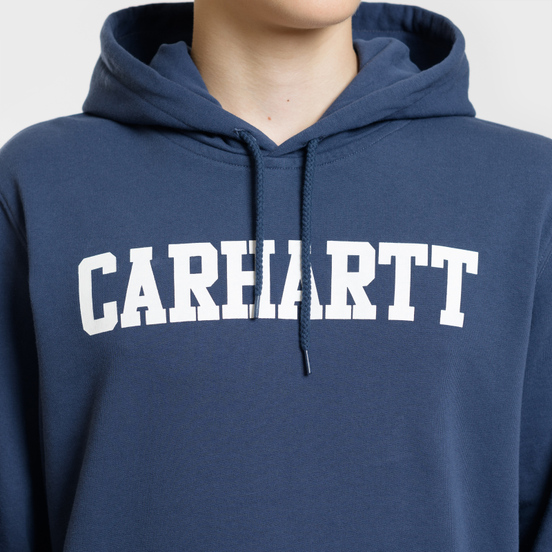 Мужская толстовка Carhartt WIP Hooded College 9.4 Oz Blue/White