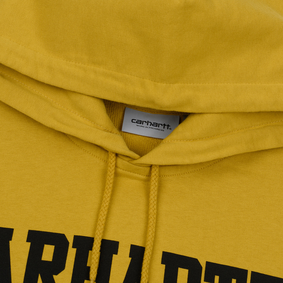 Мужская толстовка Carhartt WIP Hooded College 9.4 Oz Colza/Black