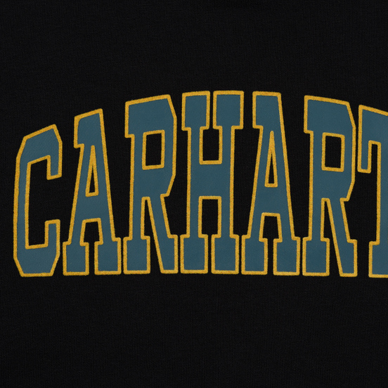 Мужская толстовка Carhartt WIP Hooded Theory 13 Oz Black