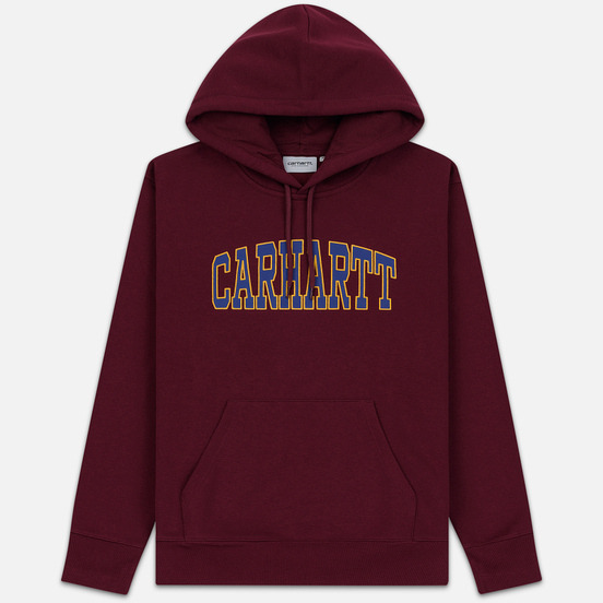 Мужская толстовка Carhartt WIP Hooded Theory 13 Oz Merlot