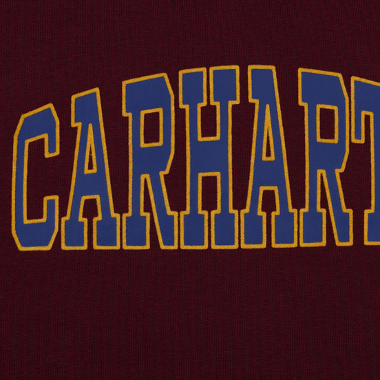Мужская толстовка Carhartt WIP Hooded Theory 13 Oz Merlot