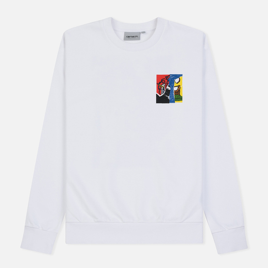 Мужская толстовка Carhartt WIP Patchwork 13 Oz White