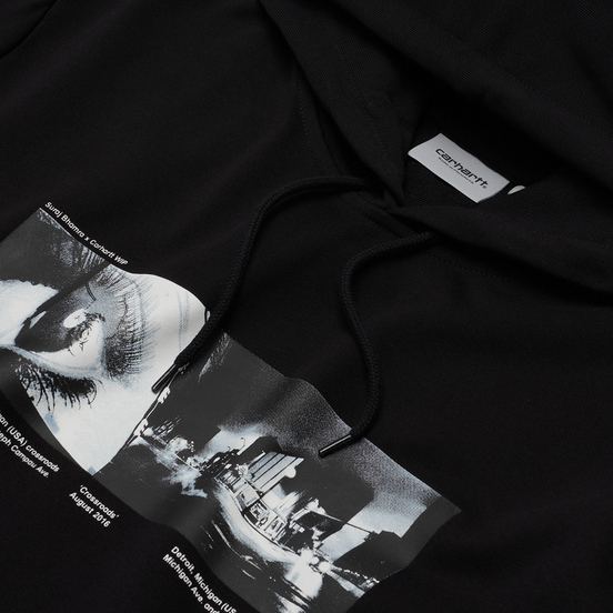 Мужская толстовка Carhartt WIP Suraj Bhamra Crossroads Hoodie 13 Oz Black