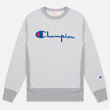 Мужская толстовка Champion Reverse Weave 2 Tone Crew Neck Marl Grey