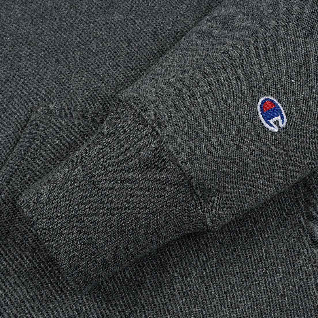 Champion Reverse Weave Мужская толстовка Big Script Arm Hooded