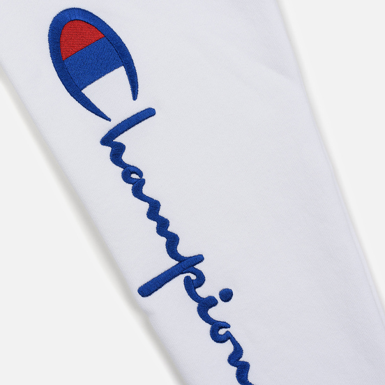 Мужская толстовка Champion Reverse Weave Big Script Arm Hooded White