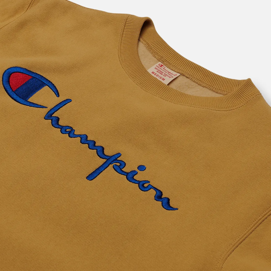 Champion Reverse Weave Мужская толстовка Big Script Crew Neck