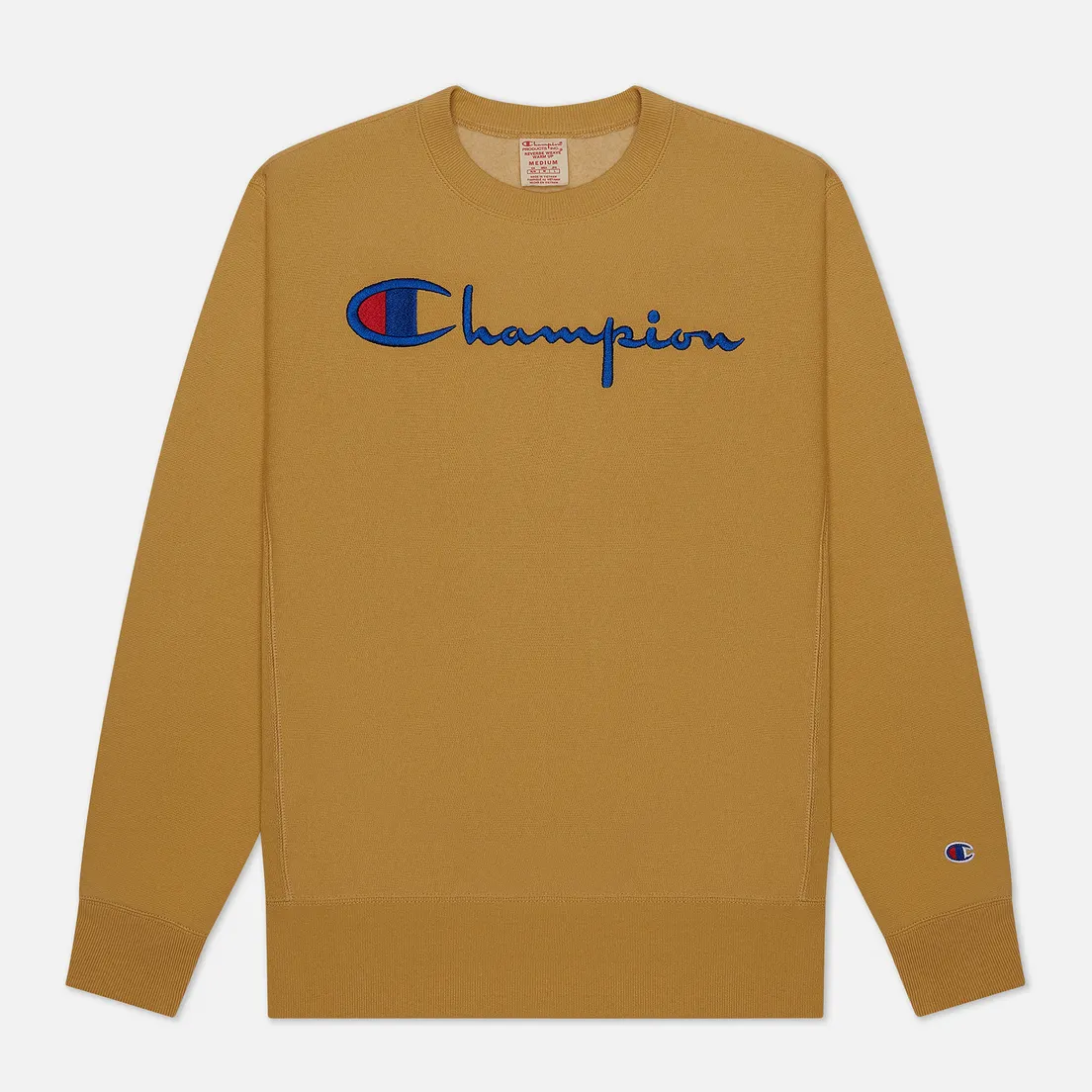 Champion Reverse Weave Мужская толстовка Big Script Crew Neck