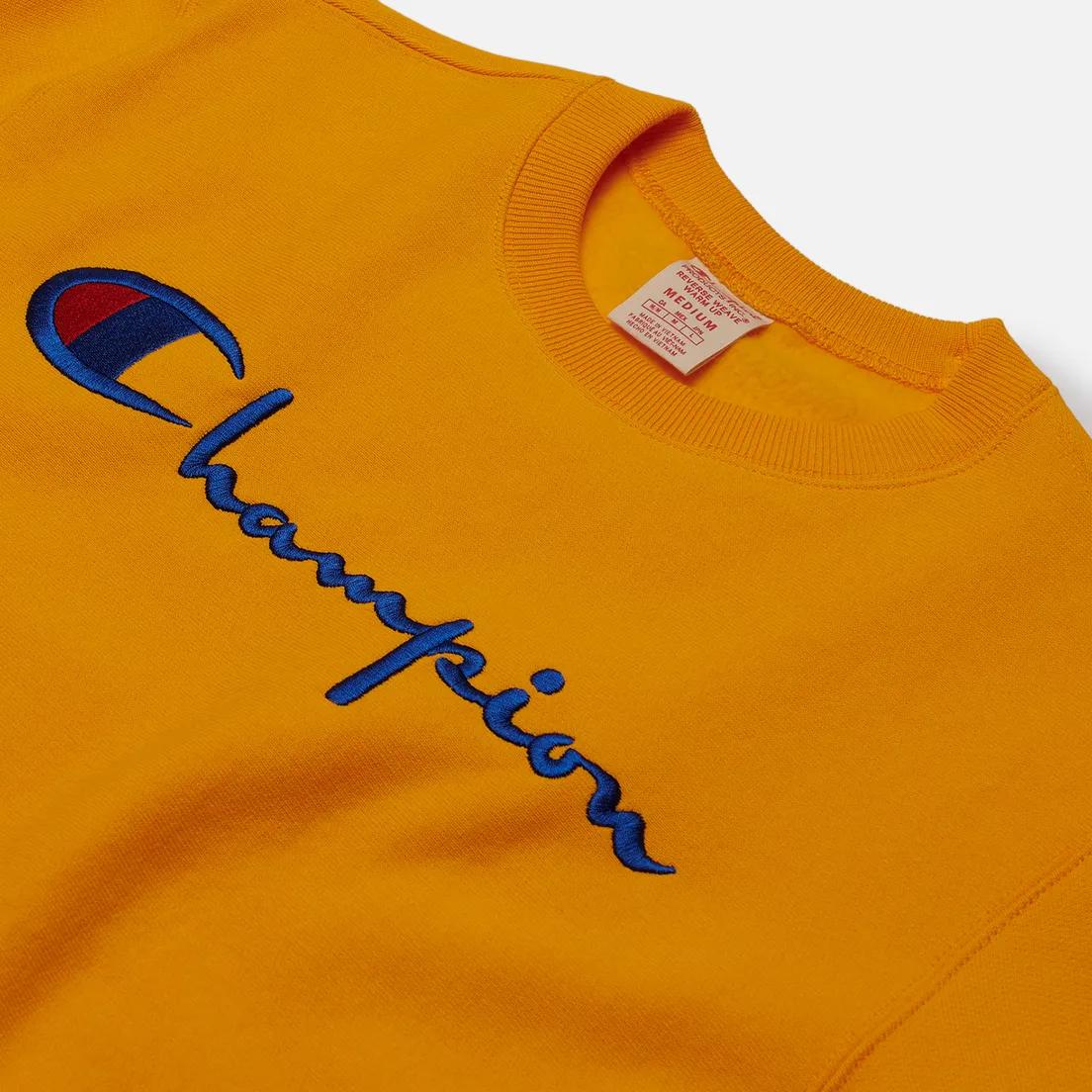 Champion Reverse Weave Мужская толстовка Big Script Crew Neck