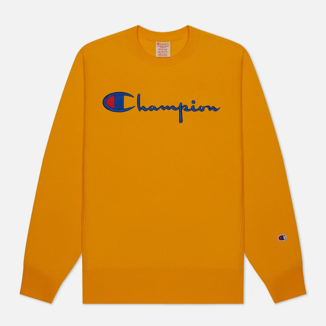 Champion Reverse Weave Мужская толстовка Big Script Crew Neck