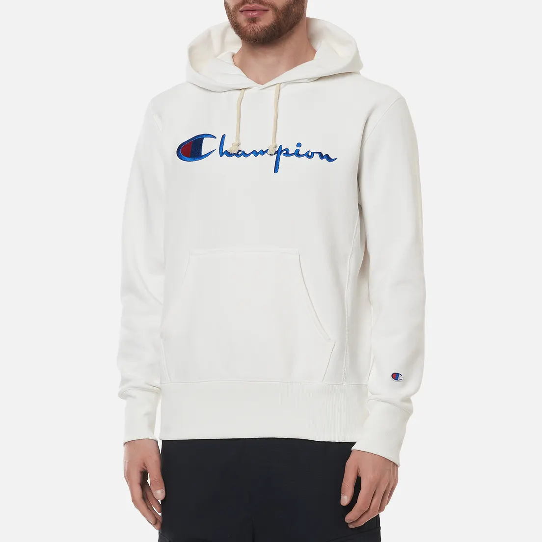 Champion Reverse Weave Мужская толстовка Big Script Hoodie