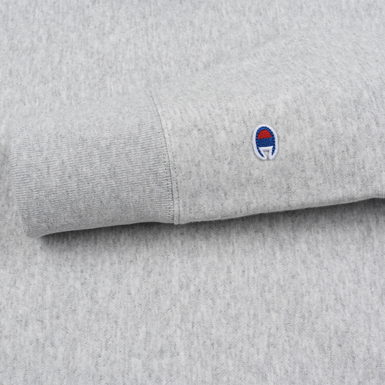 Мужская толстовка Champion Reverse Weave Color Block Hooded Light Grey/Black