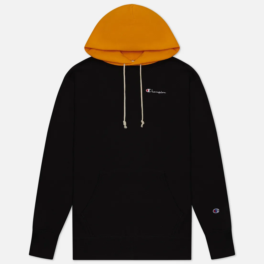 Champion Reverse Weave Мужская толстовка Contrast Hoodie Logo Script