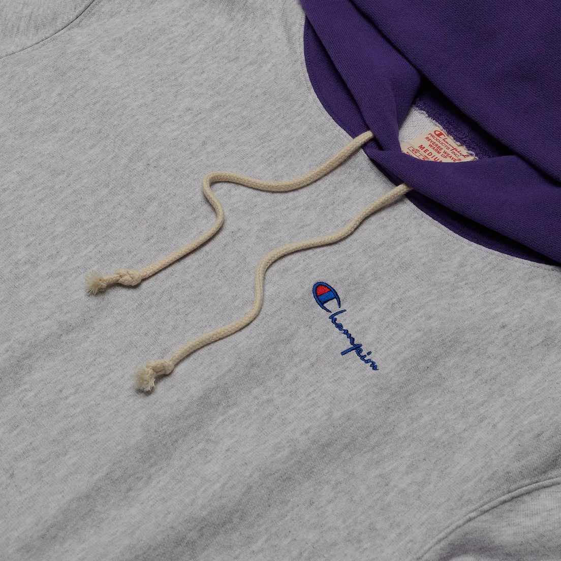 Champion Reverse Weave Мужская толстовка Contrast Hoodie Logo Script