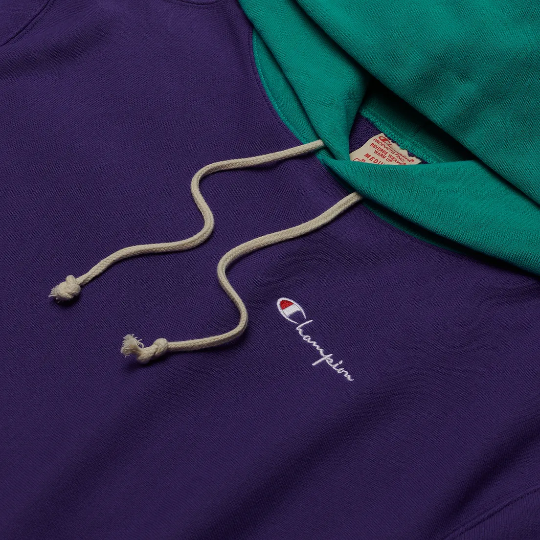 Champion Reverse Weave Мужская толстовка Contrast Hoodie Logo Script