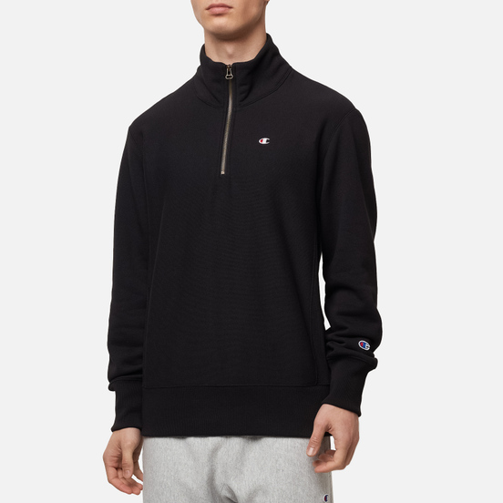 Мужская толстовка Champion Reverse Weave Half Zip-Up Black