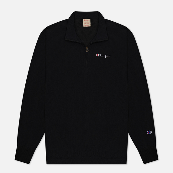 Мужская толстовка Champion Reverse Weave Half Zip-Up Script Logo Track Black
