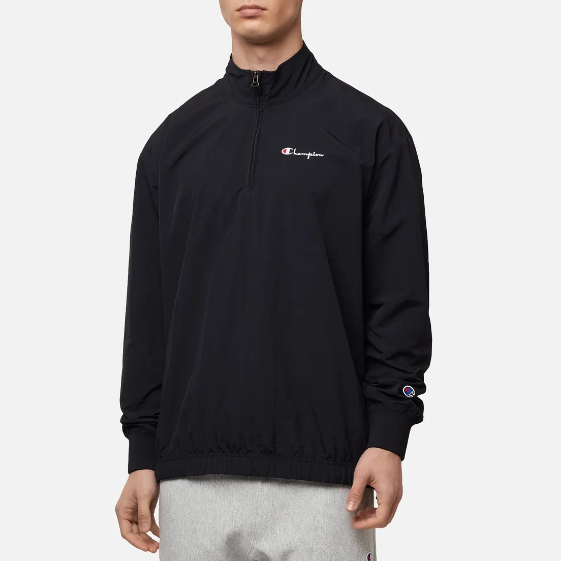 Champion Reverse Weave Мужская толстовка Half Zip-Up Script Logo Track