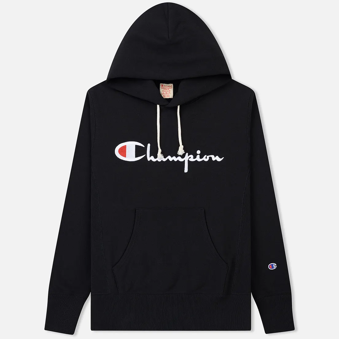 Champion Reverse Weave Мужская толстовка Hooded Big Script Logo