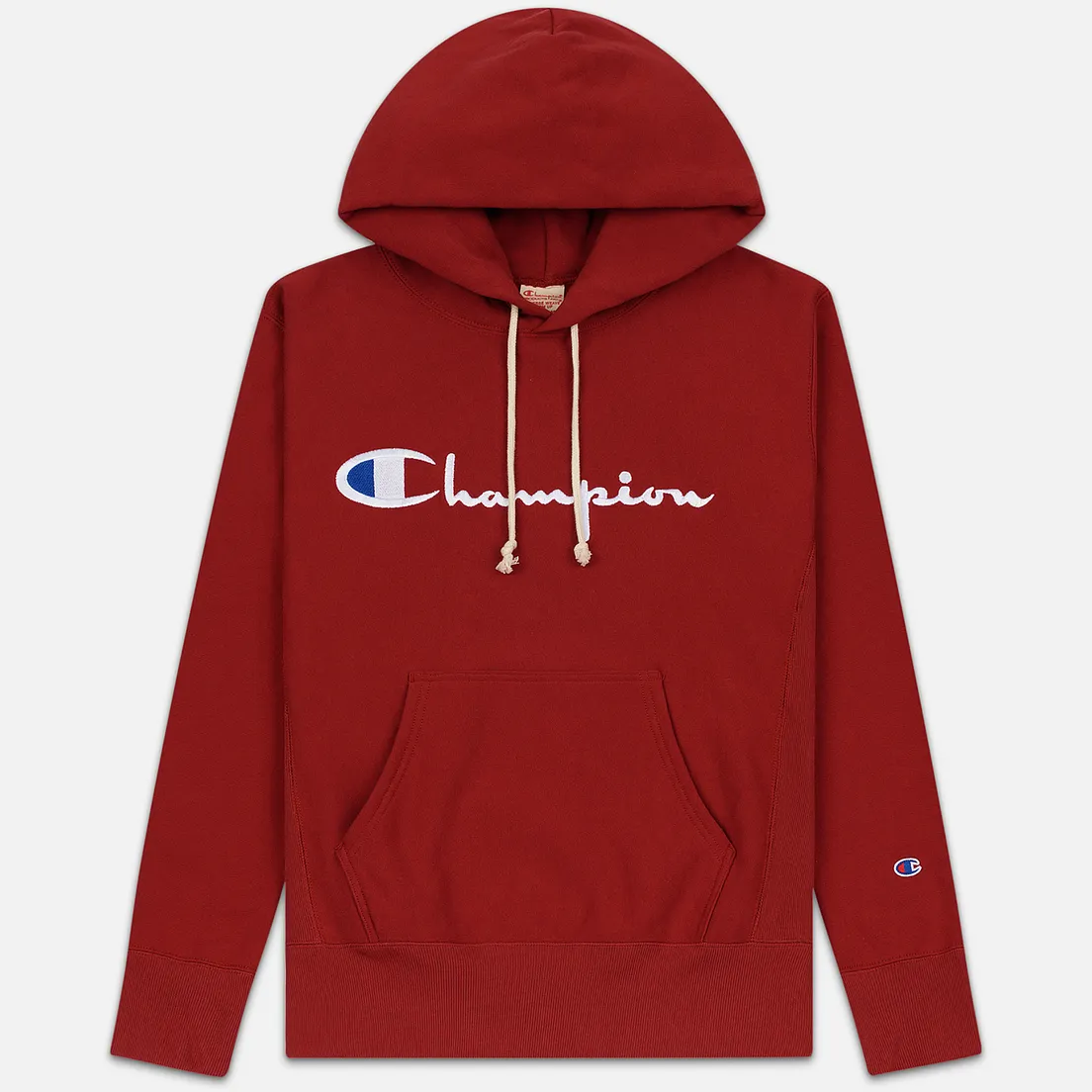 Champion Reverse Weave Мужская толстовка Hooded Big Script Logo
