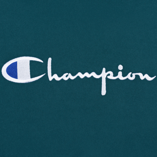 Мужская толстовка Champion Reverse Weave Hooded Big Script Logo Teal