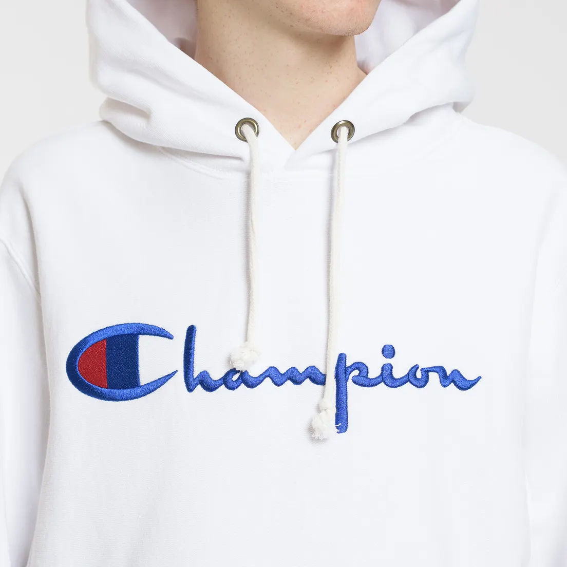 Champion Reverse Weave Мужская толстовка Hooded Big Script Logo
