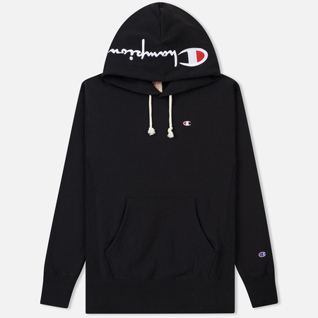 Мужская толстовка Champion Reverse Weave Hooded Brushed Fleece Black