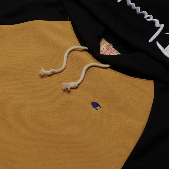 Мужская толстовка Champion Reverse Weave Hoodie Script Bicolor Beige