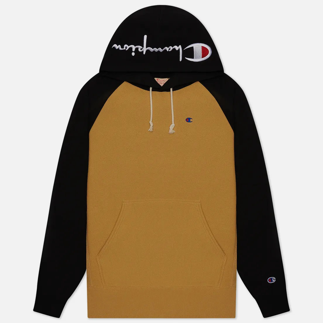 Champion Reverse Weave Мужская толстовка Hoodie Script Bicolor