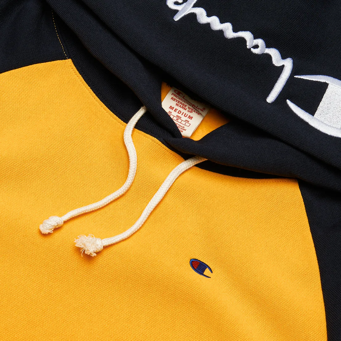 Champion Reverse Weave Мужская толстовка Hoodie Script Bicolor