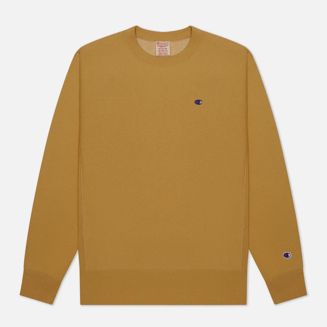 Champion Reverse Weave Мужская толстовка Logo Chest & Sleeve Crew Neck