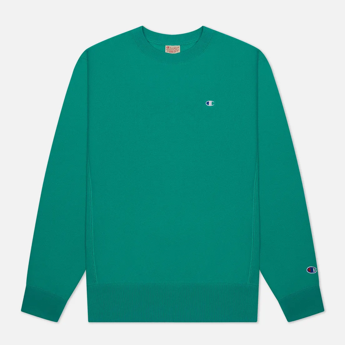 Champion Reverse Weave Мужская толстовка Logo Chest & Sleeve Crew Neck