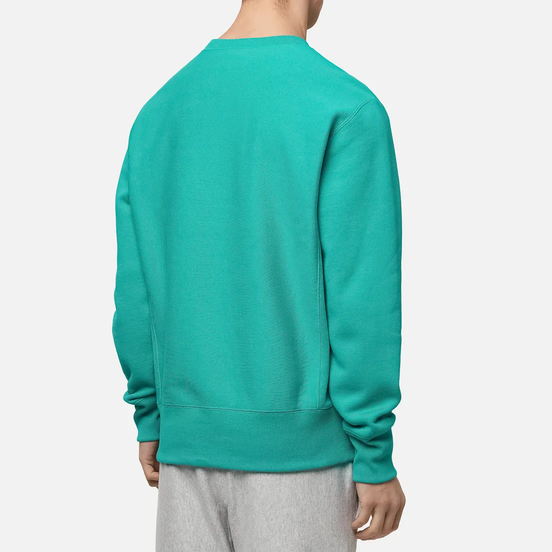Champion Reverse Weave Мужская толстовка Logo Chest & Sleeve Crew Neck