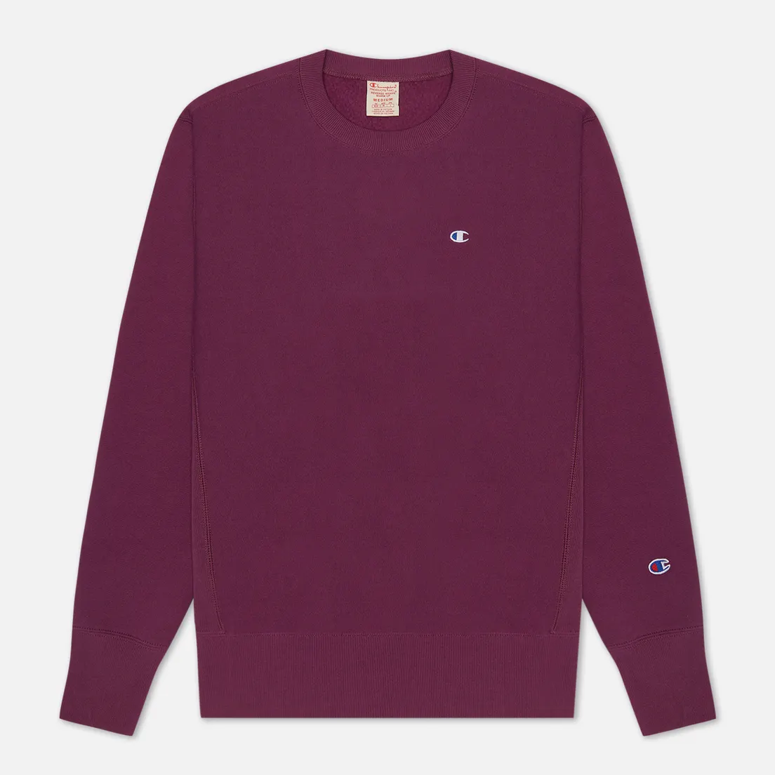 Champion Reverse Weave Мужская толстовка Logo Chest & Sleeve Crew Neck