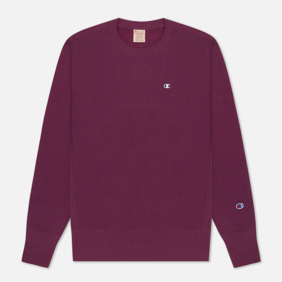 Мужская толстовка Champion Reverse Weave Logo Chest & Sleeve Crew Neck Maroon