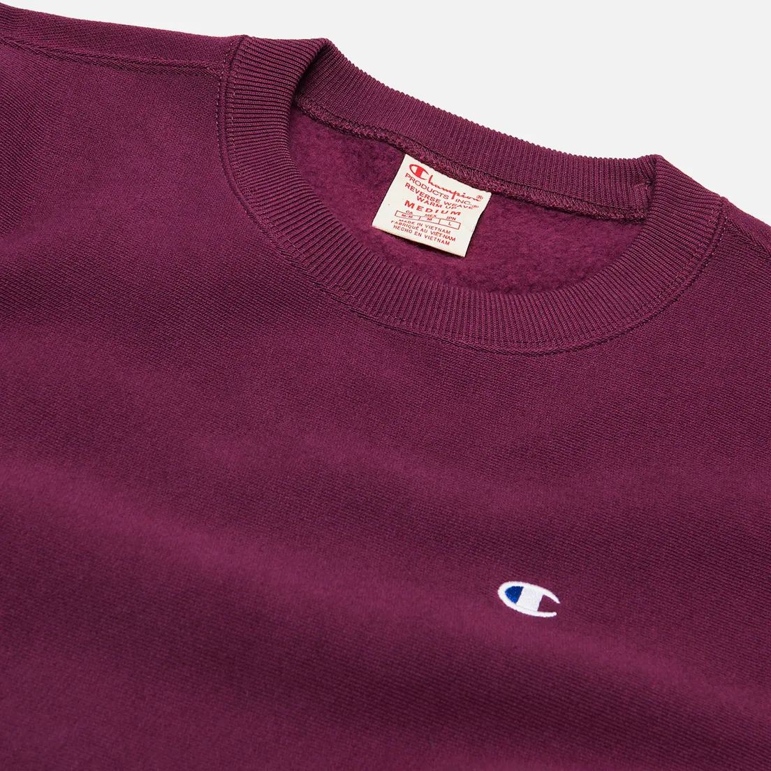 Champion Reverse Weave Мужская толстовка Logo Chest & Sleeve Crew Neck