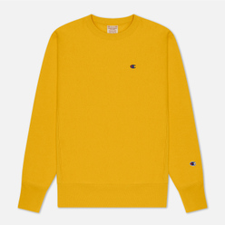 Мужская толстовка Champion Reverse Weave Logo Chest & Sleeve Crew Neck Zinc Yellow