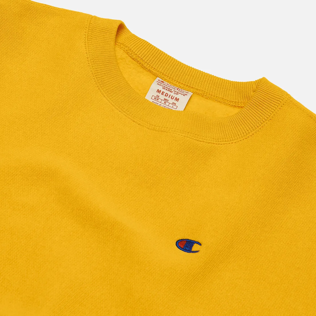 Champion Reverse Weave Мужская толстовка Logo Chest & Sleeve Crew Neck