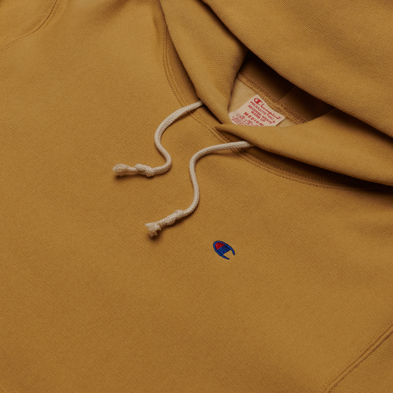 Мужская толстовка Champion Reverse Weave Logo Chest & Sleeve Hoodie Beige