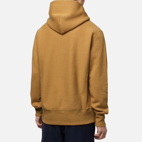 Мужская толстовка Champion Reverse Weave Logo Chest & Sleeve Hoodie Prairie Sand